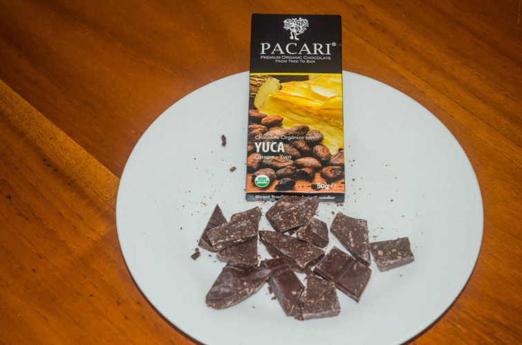 Crunchy Yuca flavored Pacari Chocolate