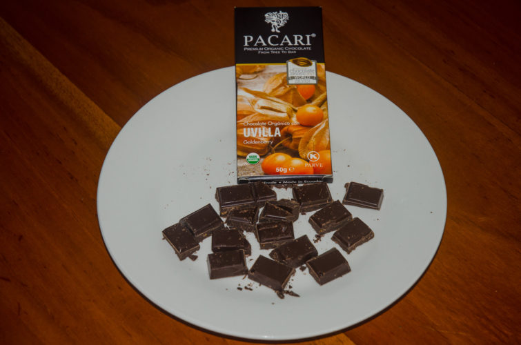 Goldenberry flavor chocolate from Pacari