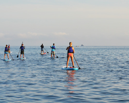 stand up paddling in the galapagos