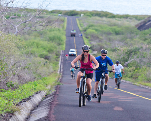 Biking in the Galapagos