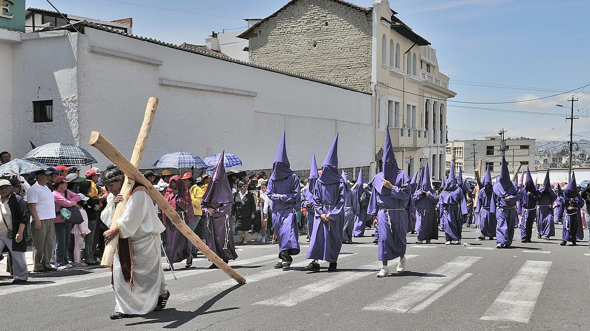 Ecuador, Quito: Procession on Good Friday 2010 (Procession of Jesus of the Great Power)