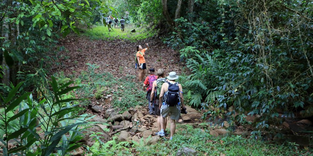 Galapagos islands hike on land based tour