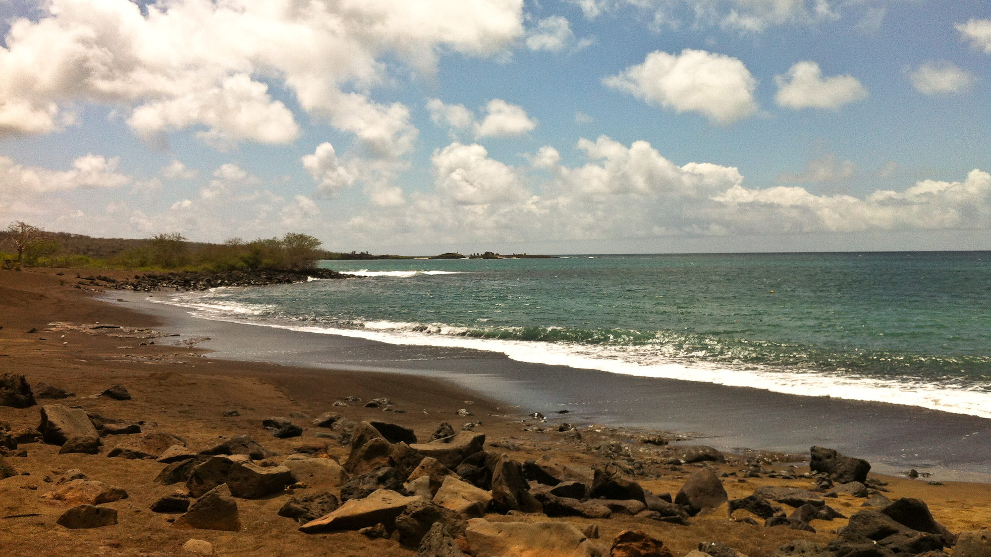 Beach on Floreana Island, Galapagos sustainable tour