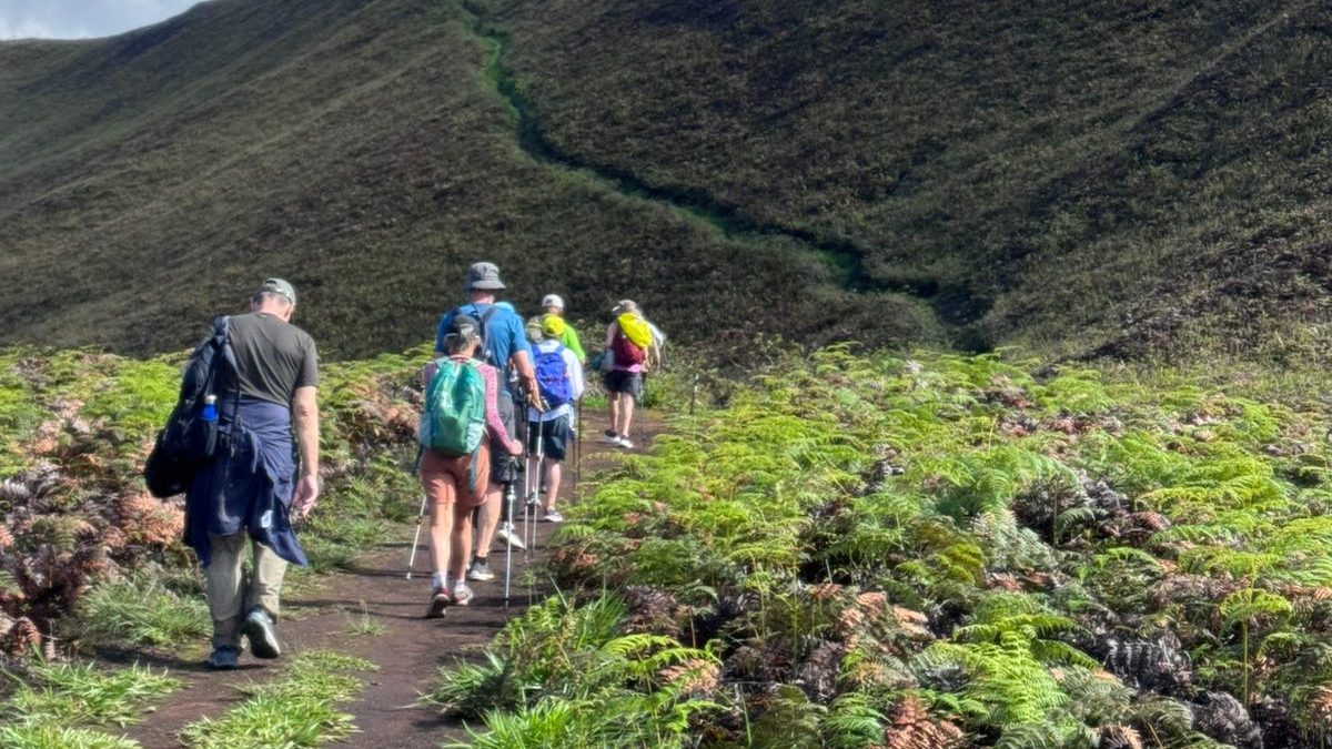 Hiking up to Sierra Negra's Sulfur Mines, Isabela Islands Galapagos Islands Land Tour!