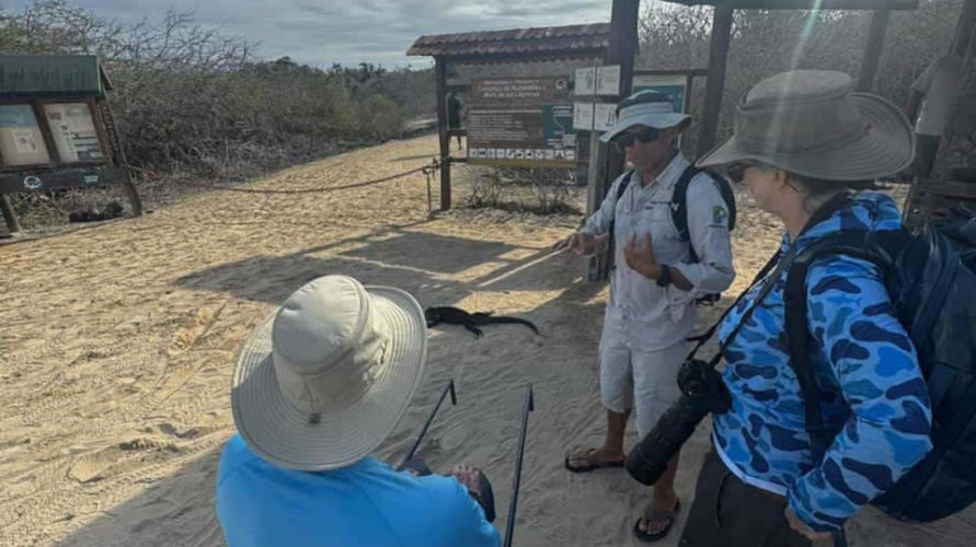 Accessible snorkeling experience in the Galápagos Islands, part of a wheelchair-accessible Galápagos tour