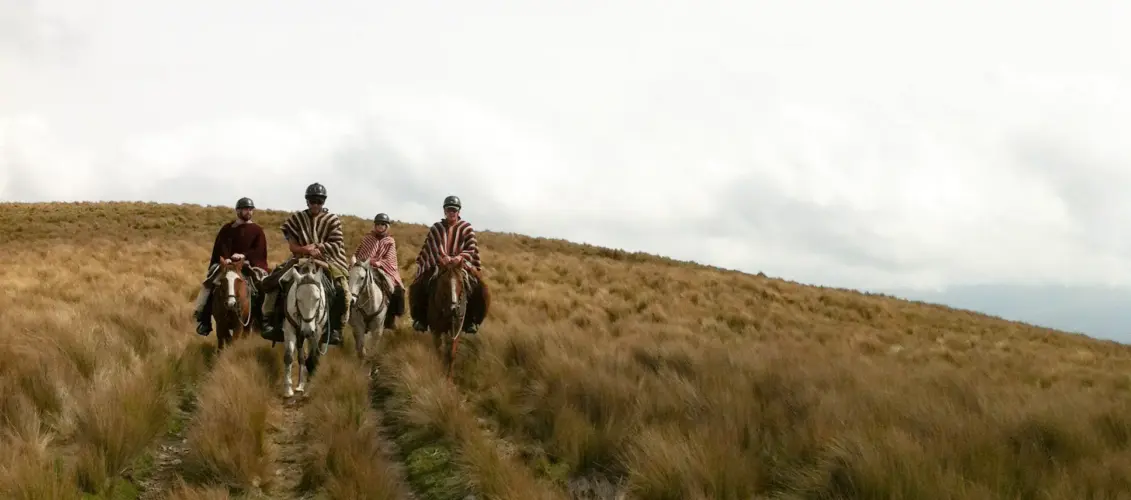 Ride like an andean Chagra through Andean trails on horseback at one of the world’s highest active volcanoes