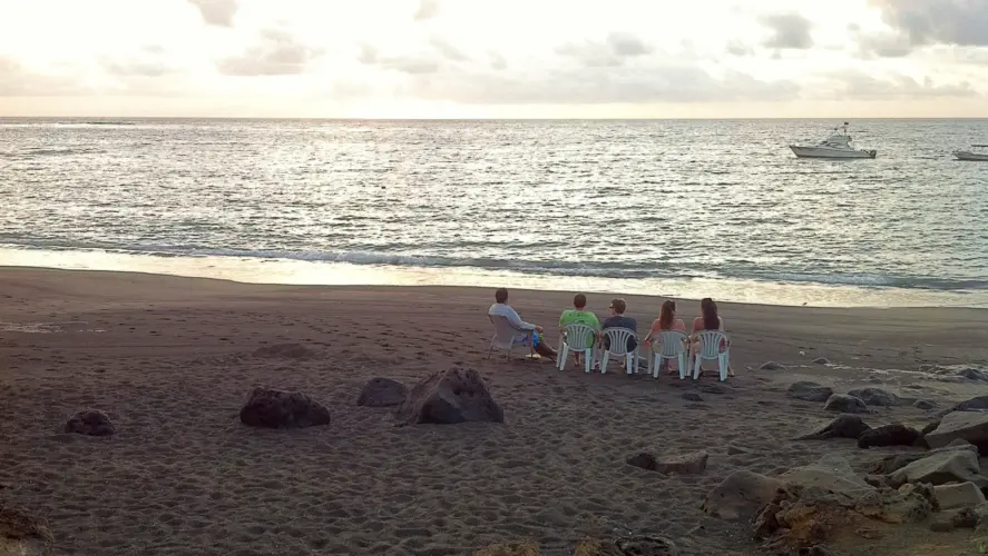 Galapagos land-based trip, Floreana Island, Puerto Velasco Ibarra, Floreana Black Beach