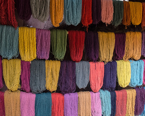 Llama Wool in Peru