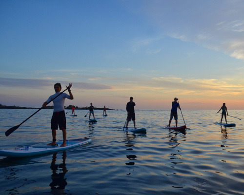 Sunset SUP in Galapagos