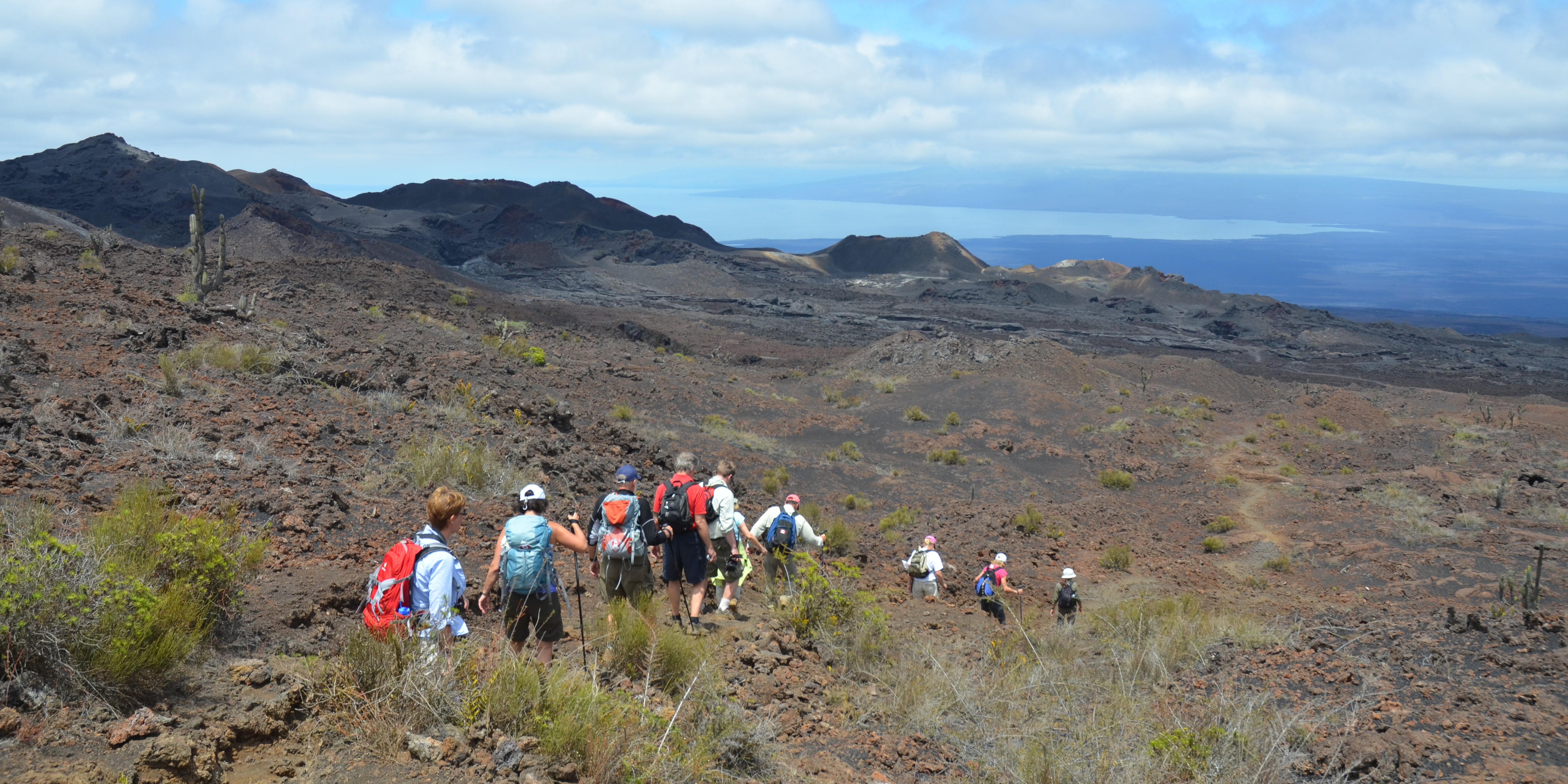 Galapagos land-based sustainable tour - hike - sierra negra volcano